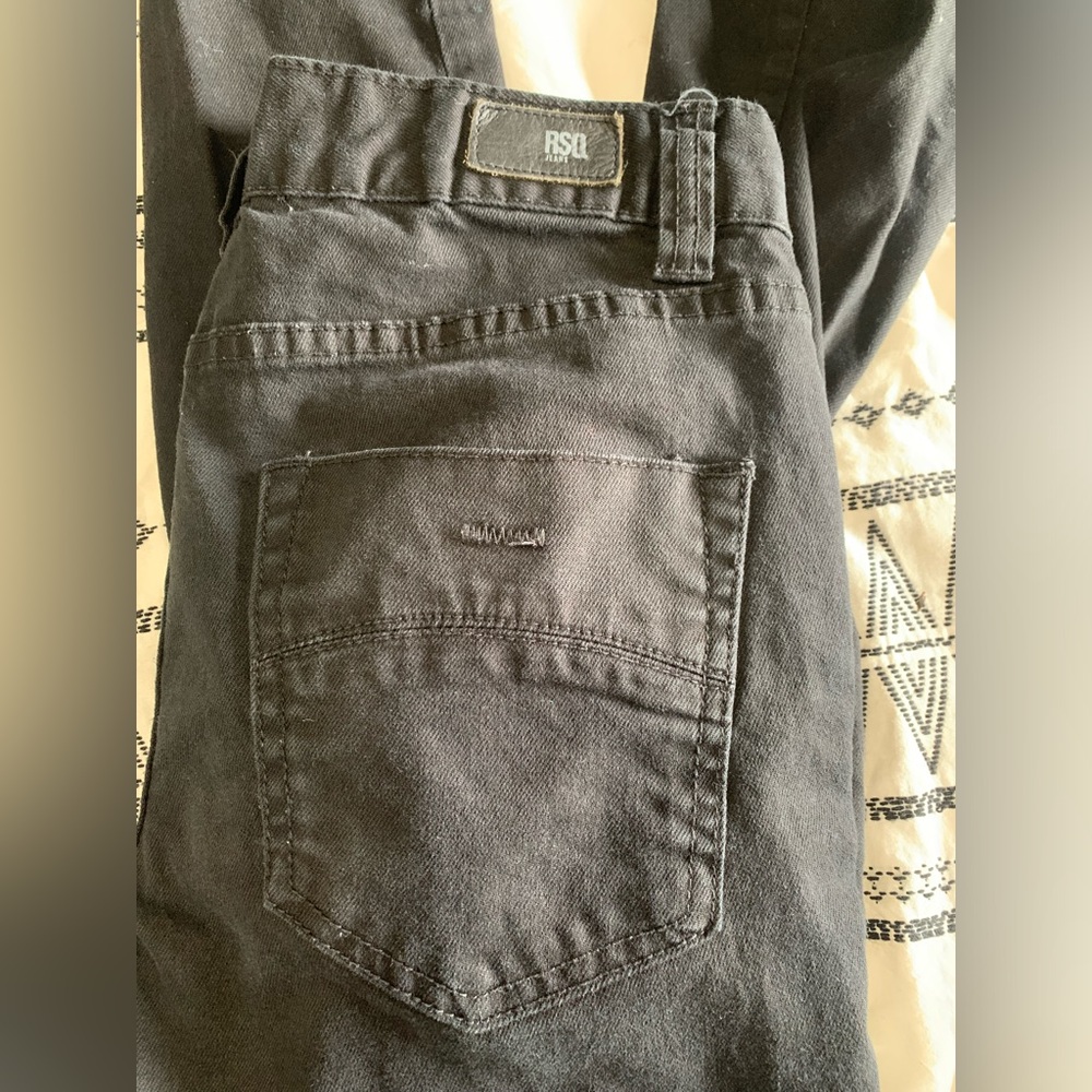 RSQ Seattle Skinny Tapered Black Jeans. Men’s 30x34. EUC - Picture 6 of 7